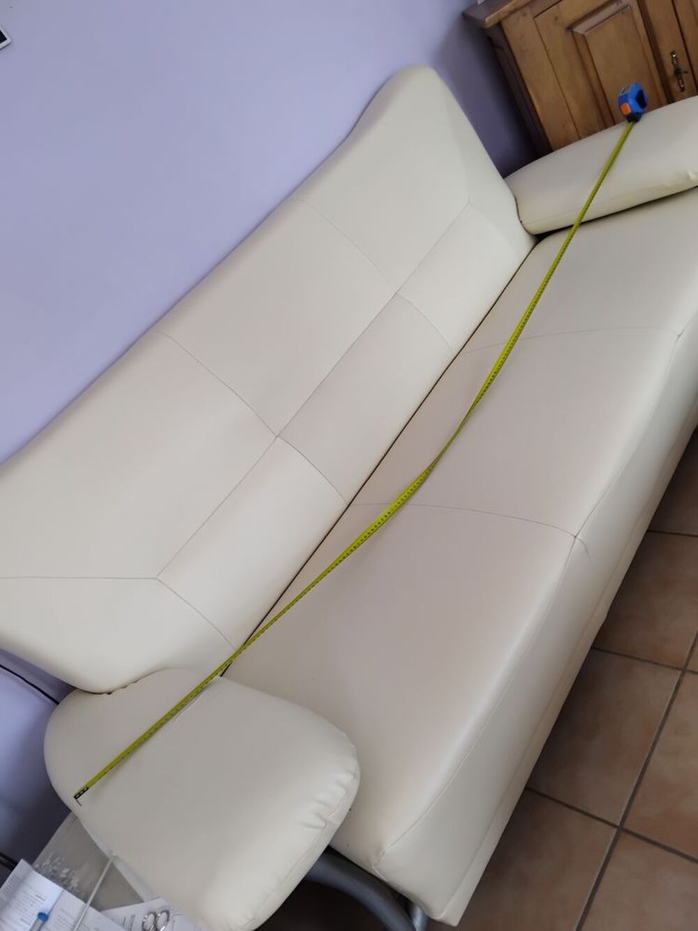 Canap&eacute;s PVC de couleur ivoire Meubles
