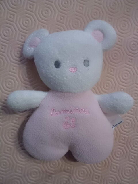 Souris Luminou Doudou Rose Et Blanc 16cm  13 Oignies (62)