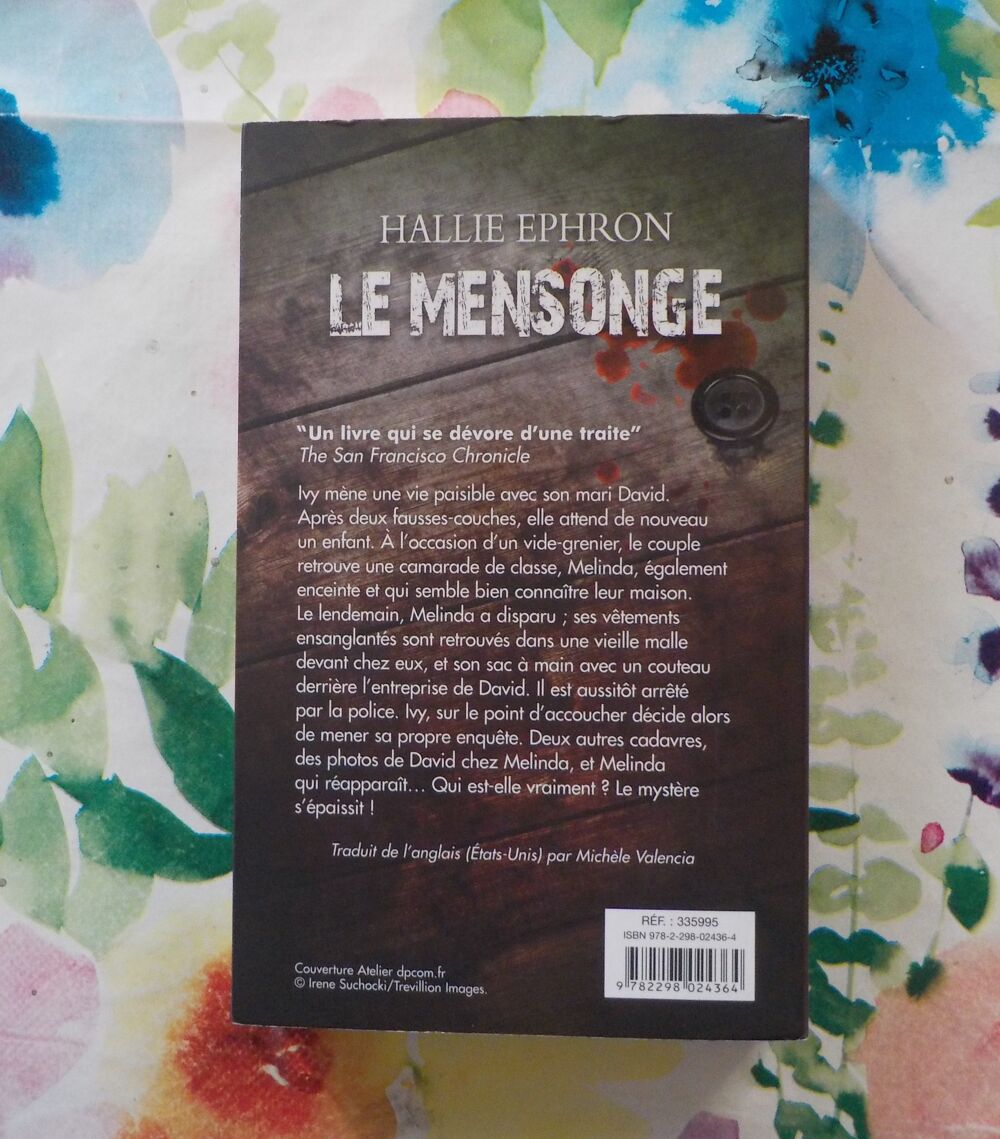 THRILLER LE MENSONGE de Hallie EPHRON France Loisirs Livres et BD