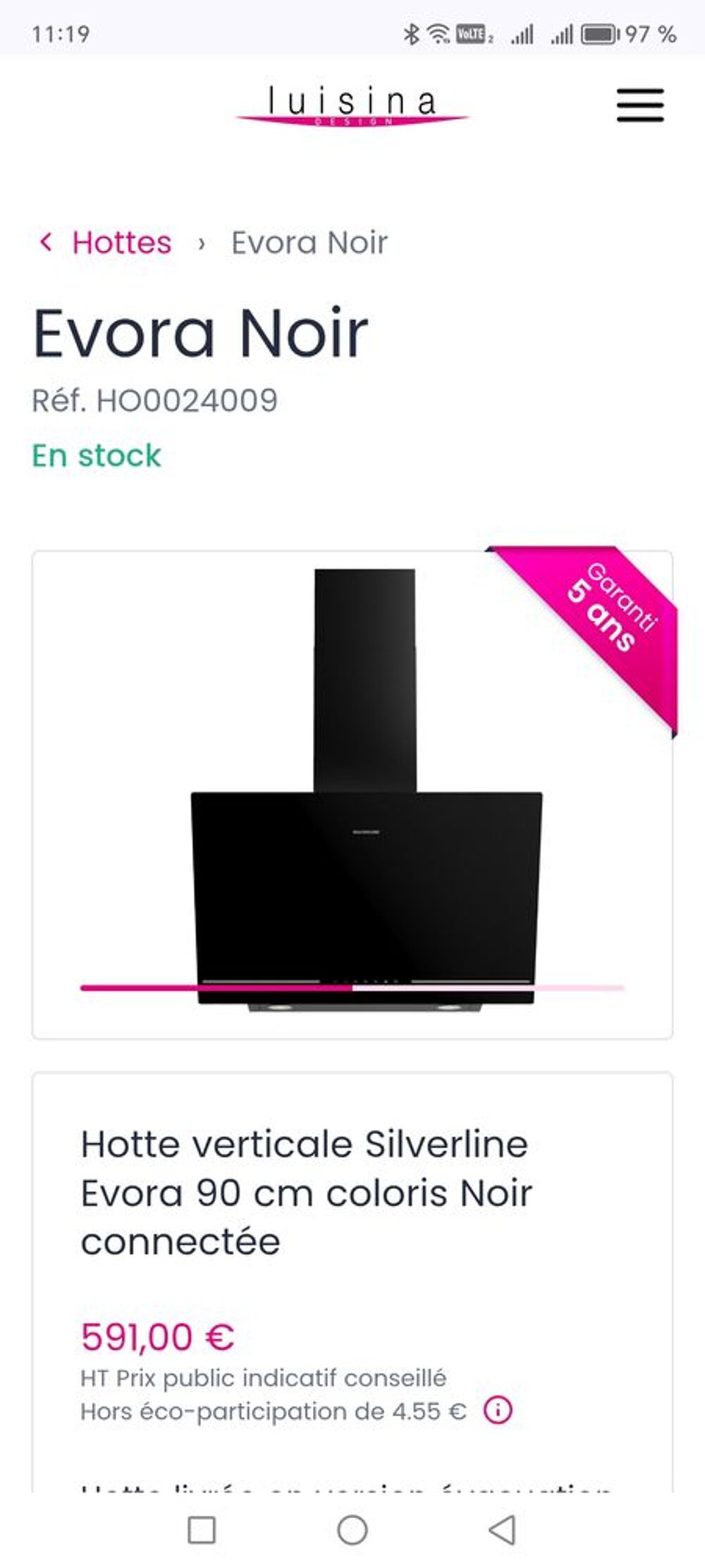 Hotte de cuisine Electromnager