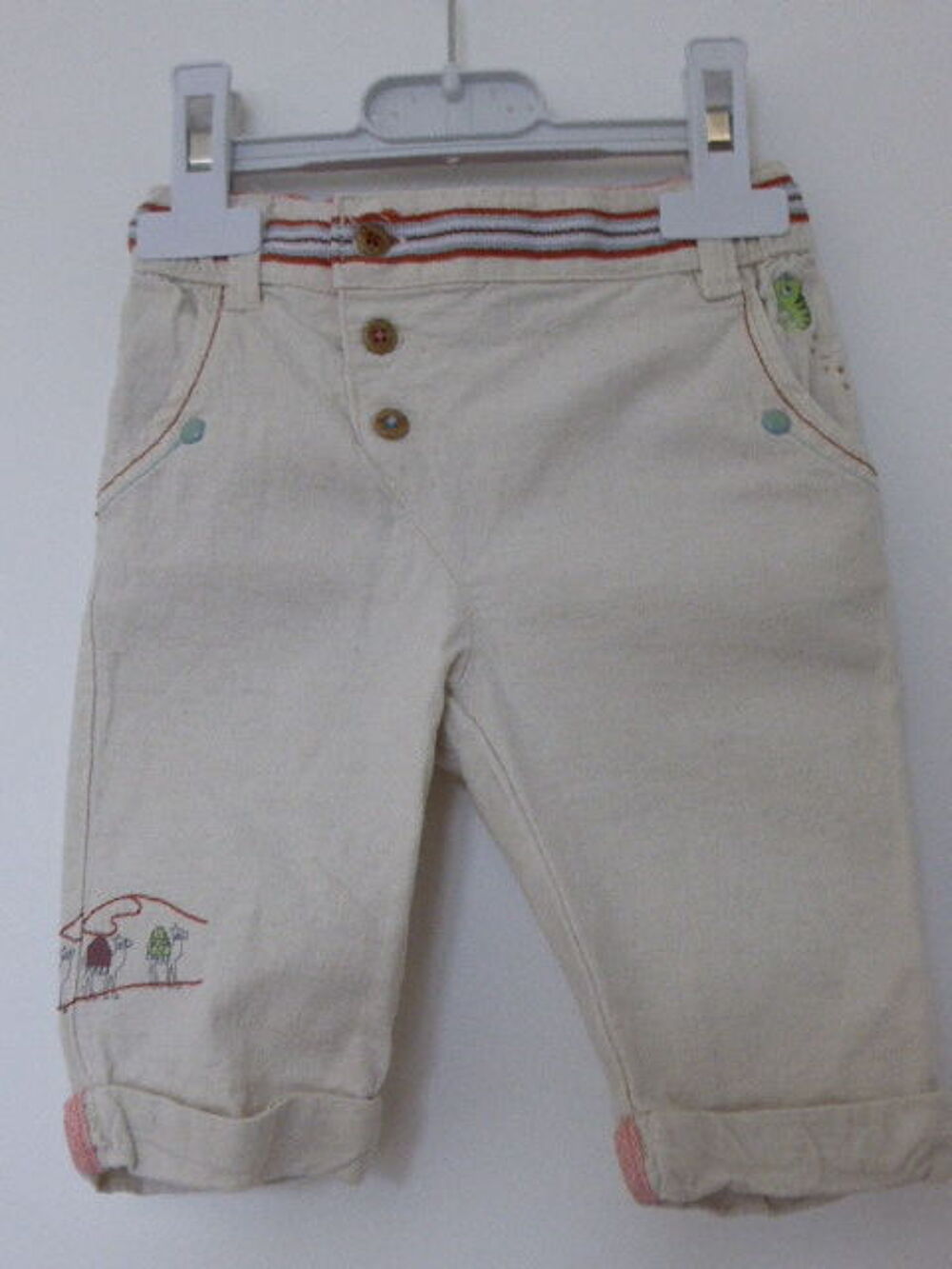 Sergent Major Ensemble pantalon beige et chemise 6 mois Vêtements enfants