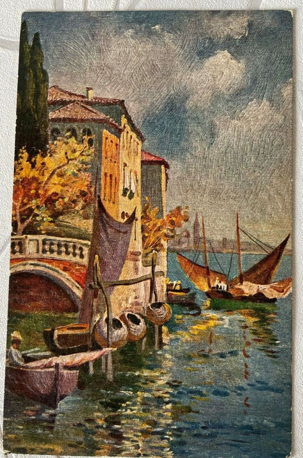 CPA ITALIE PAESAGGIO VENETO Paysage v&eacute;nitien superbe carte 