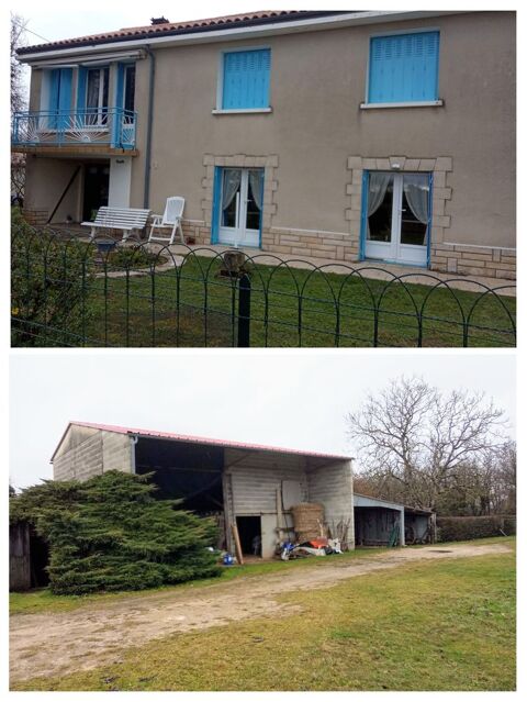    maison habitation et hangars avec un hectare de terrain. Maison - 6 pice(s) - 102 m