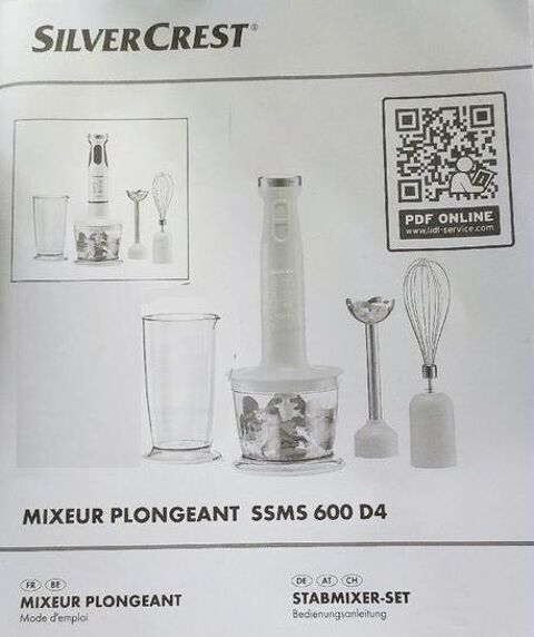 Combiné mixeur plongeant Silvercrest : verre mesureur 5 Beauchamp (95)