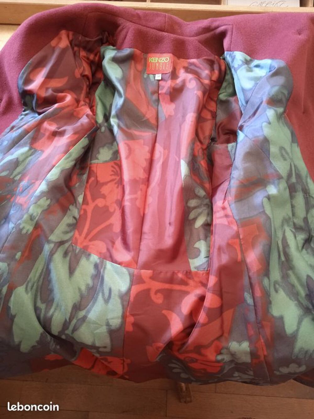 Manteau marque Kenzo Jungle femme T38 Vêtements