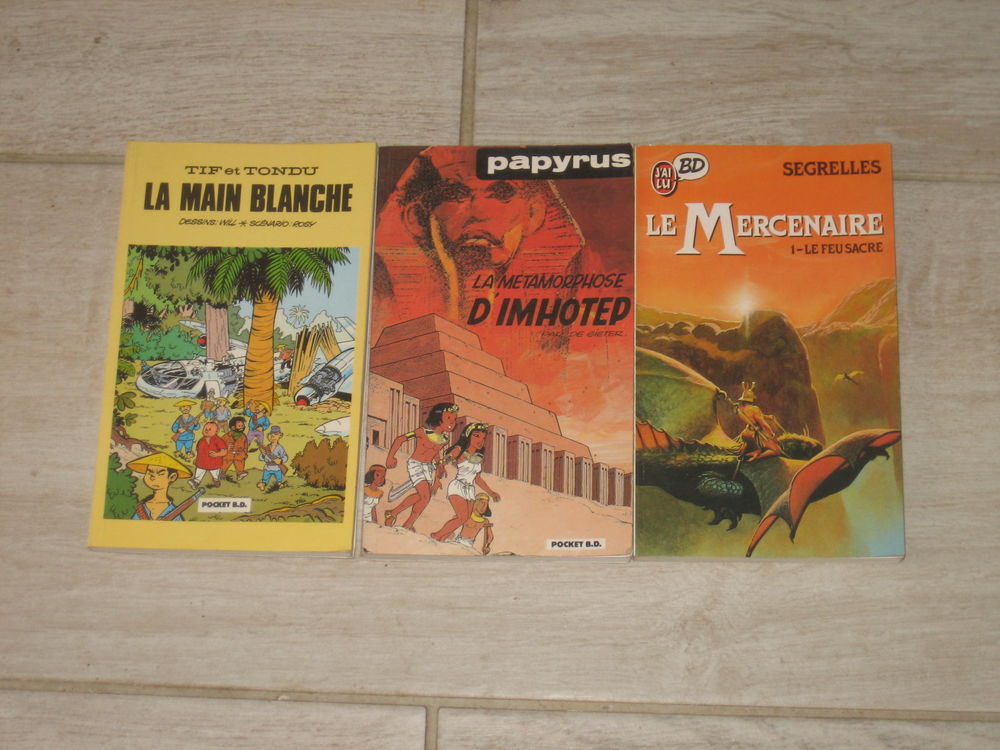 lot 3 j'ai lu pocket bd TIF ET TONDU + PAPYRUS + LE MERCENAIRE Livres et BD