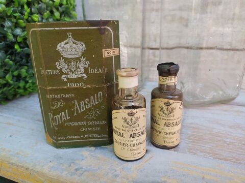 Boite Flacons Teinture � Cheveux Id�ale Royal Absalo 1900 49 Loches (37)