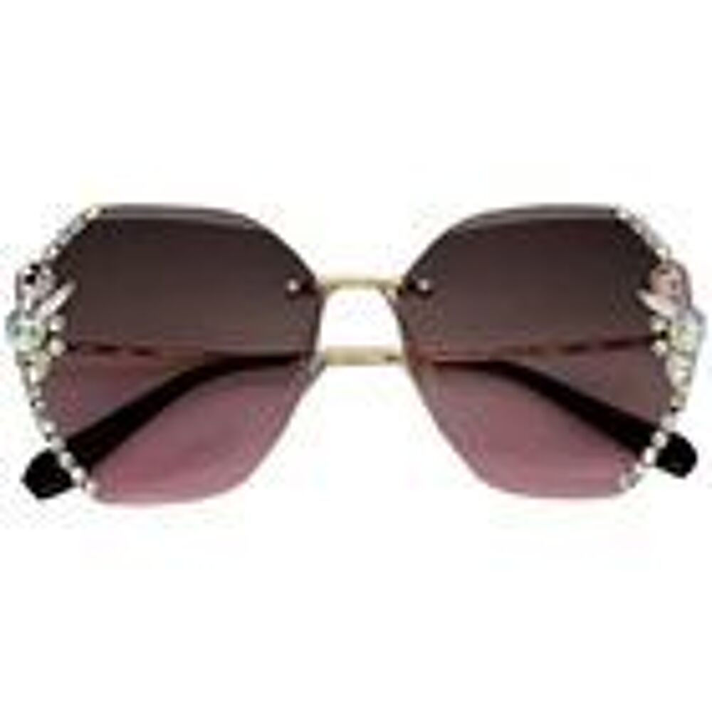 Lunettes de soleil Vintage sans bords Bijoux et montres