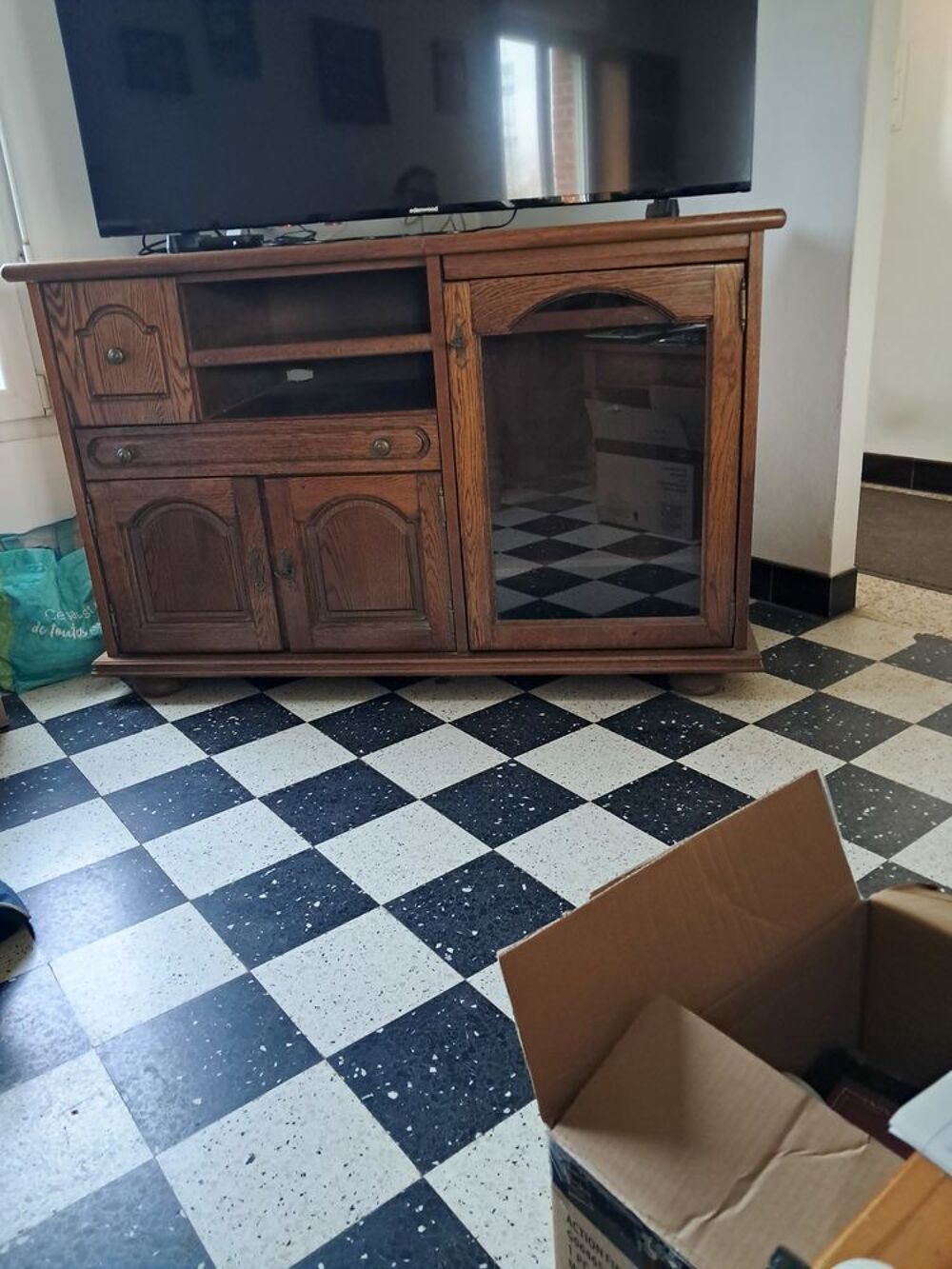 table en ch&ecirc;ne 2m et une rallonge de 0.40cm Meubles
