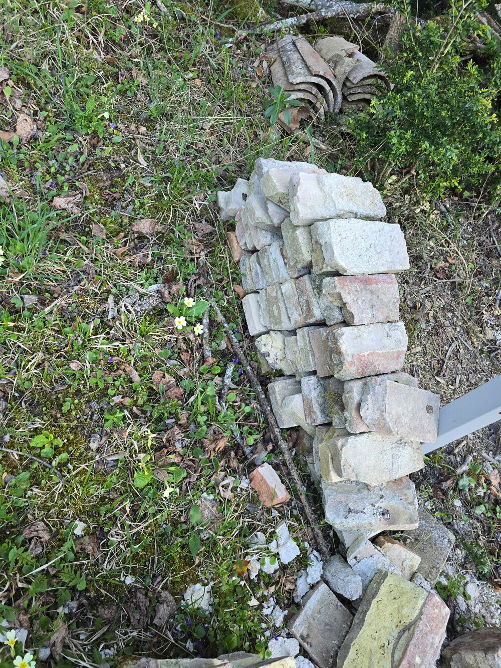 lots de brique ancienne, ebrecher ou coupe20 x 10 x 4 cm Décoration