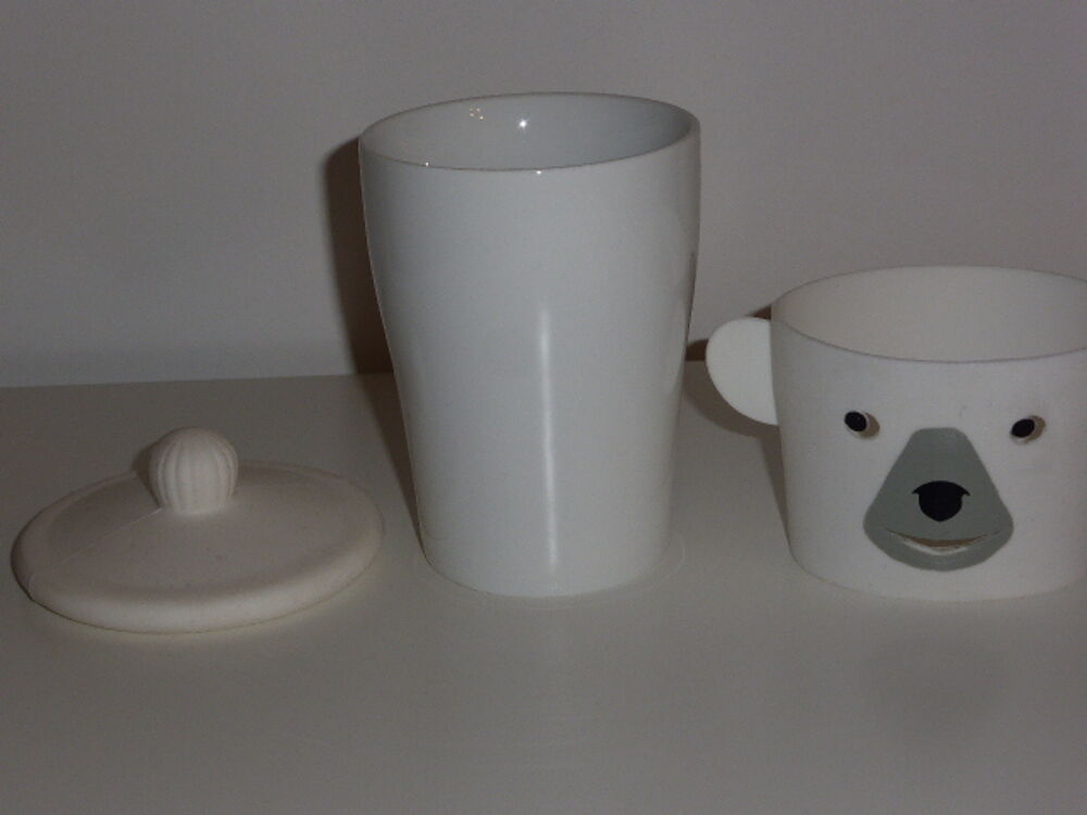 Mug Pylones porcelaine et silicone ours chapeau Cuisine