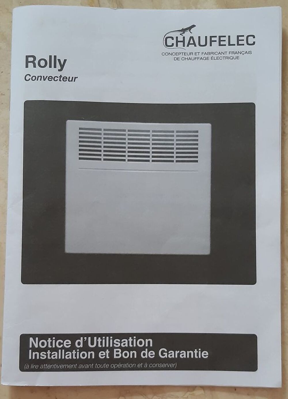 CONVECTEUR &Eacute;LECTRIQUE ROLLY
CHAUFELEC Electroménager