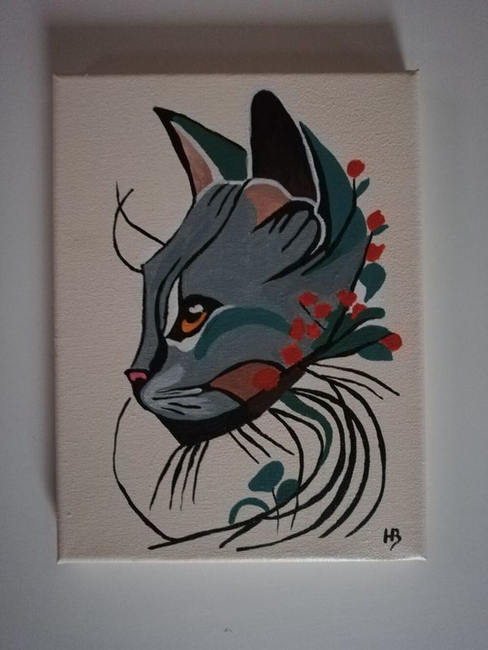 Tableau peinture acrylique sur toile et chassis Décoration