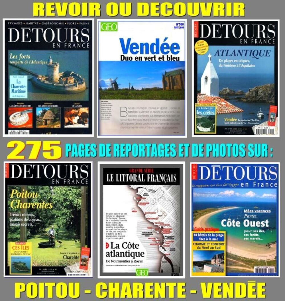 POITOU - CHARENTE - VEND&Eacute;E Livres et BD