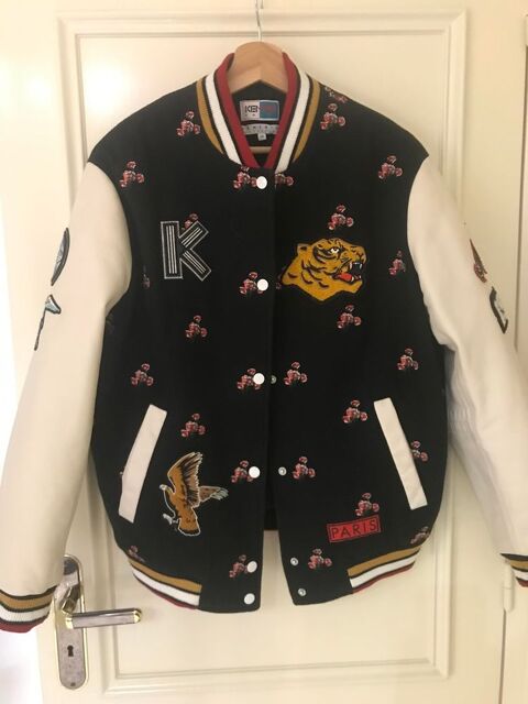 Bombers KENZO cuir et cachemire 90 Saint-Maur-des-Fosss (94)