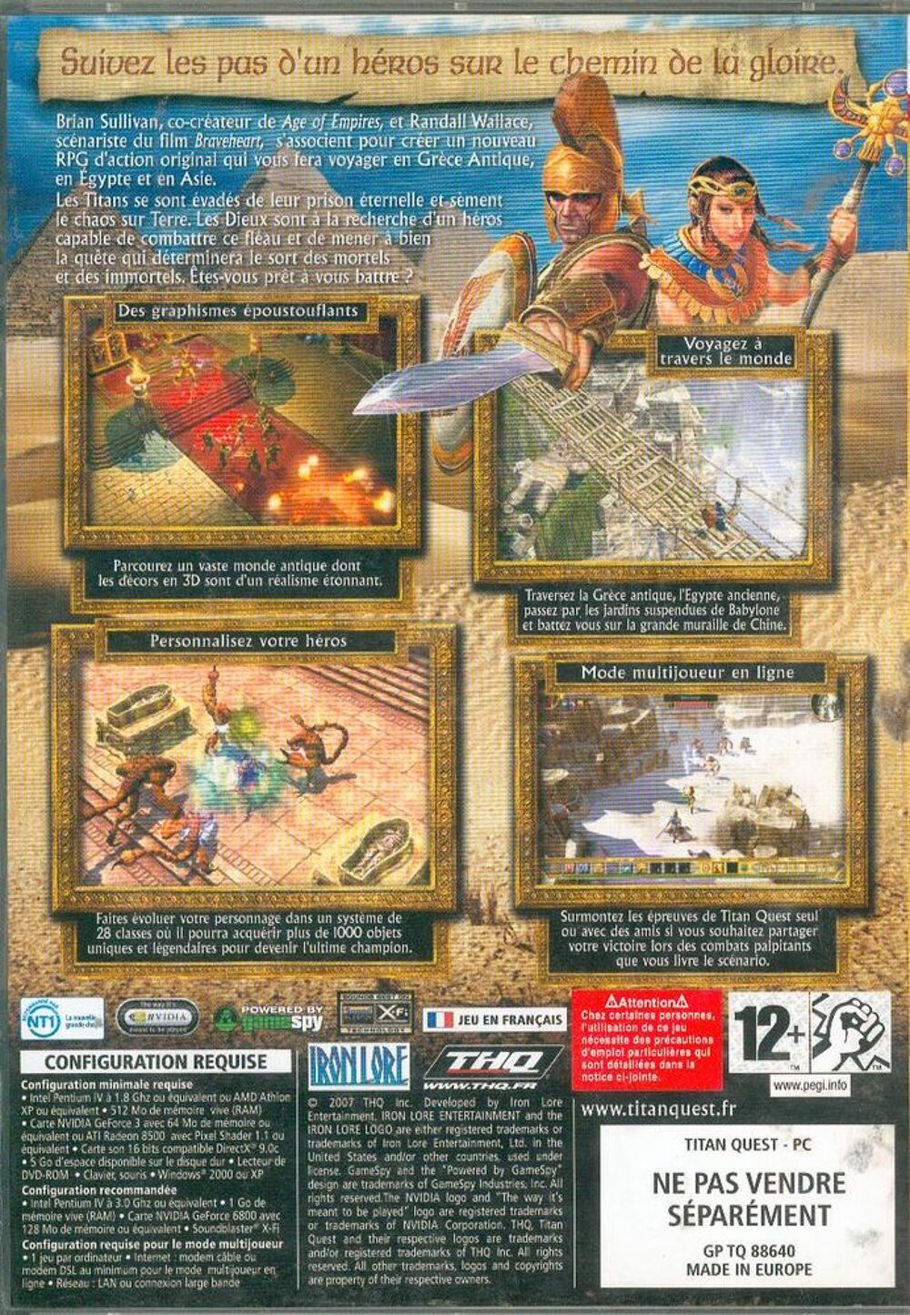 TITAN QUEST pour PC - 12 ans et +
Consoles et jeux vidéos