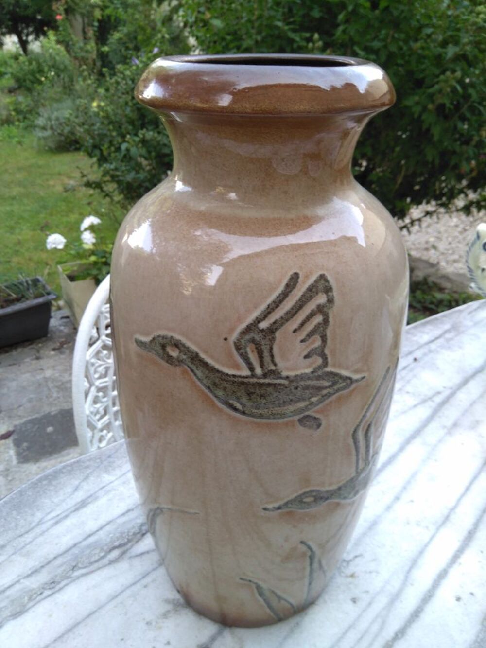grand vase en ceramique allemande Décoration