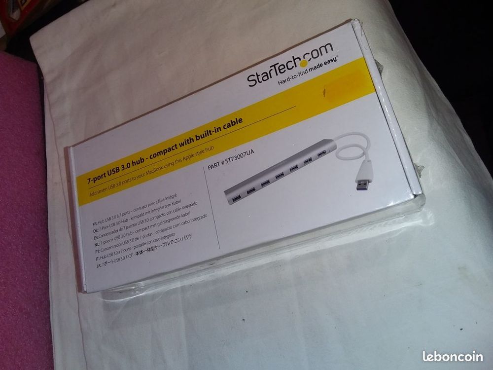 Hub usb 7 ports startech r&eacute;f&eacute;rence st73007ua Matériel informatique
