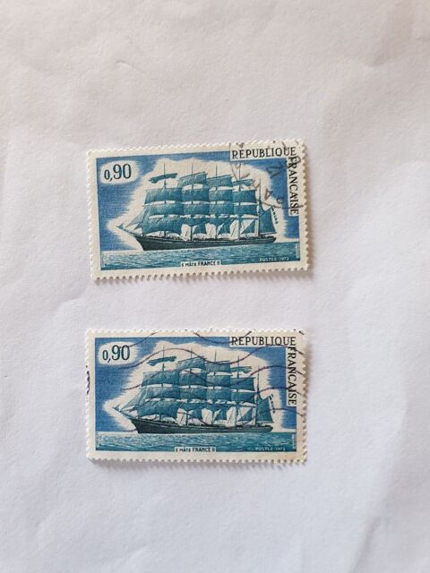 Timbre france Cinq mats  France II  1973- lot 0.36 euro 0 Marseille 9 (13)