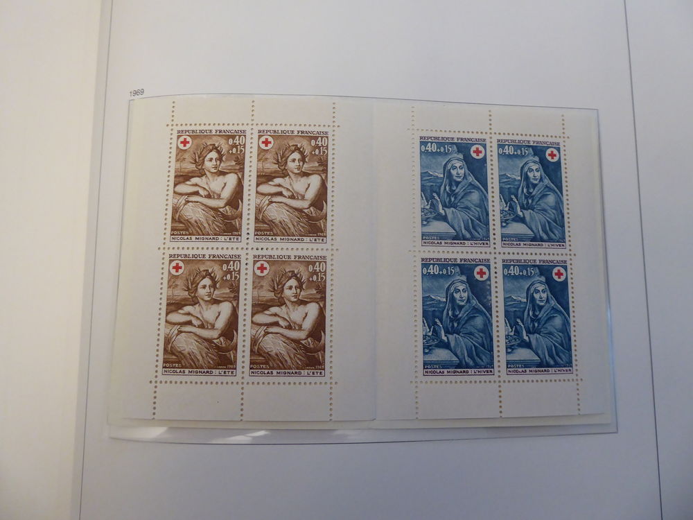 Timbres France - Carnet Croix rouge 1969 