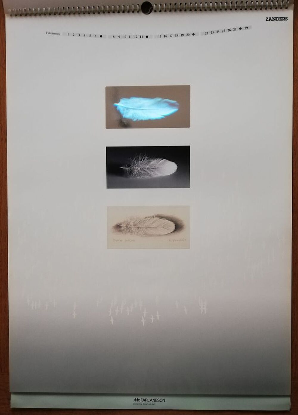 Magnifique Calendrier rare et imprim&eacute; &agrave; peu d'exemplaires 