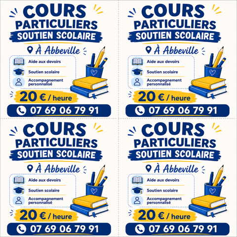 Soutien scolaire 0 80100 Abbeville