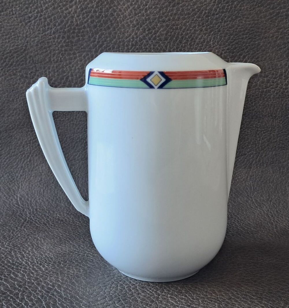 pot &agrave; lait en porcelaine Guy Degrenne style art d&eacute;co samovar Cuisine