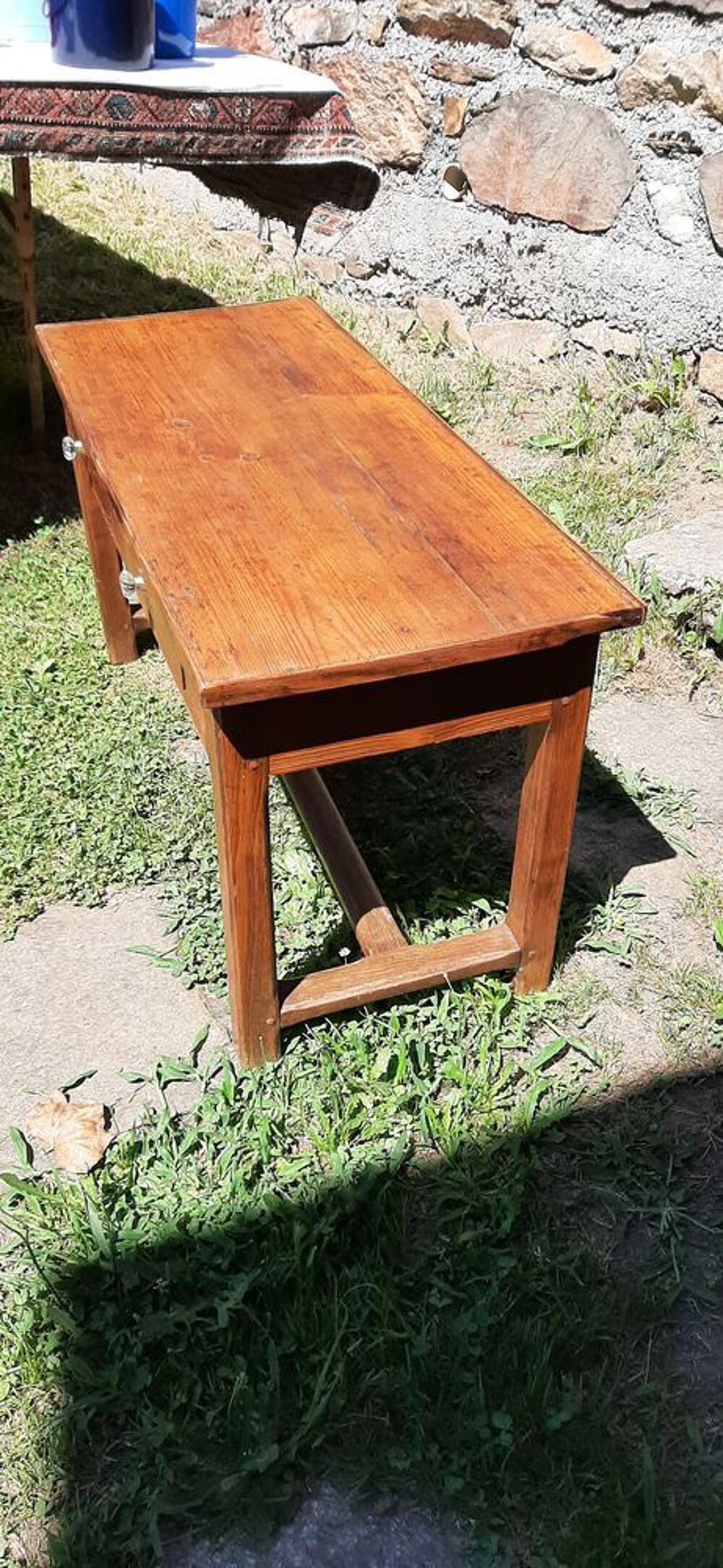 Table basse ancienne en merisier Meubles