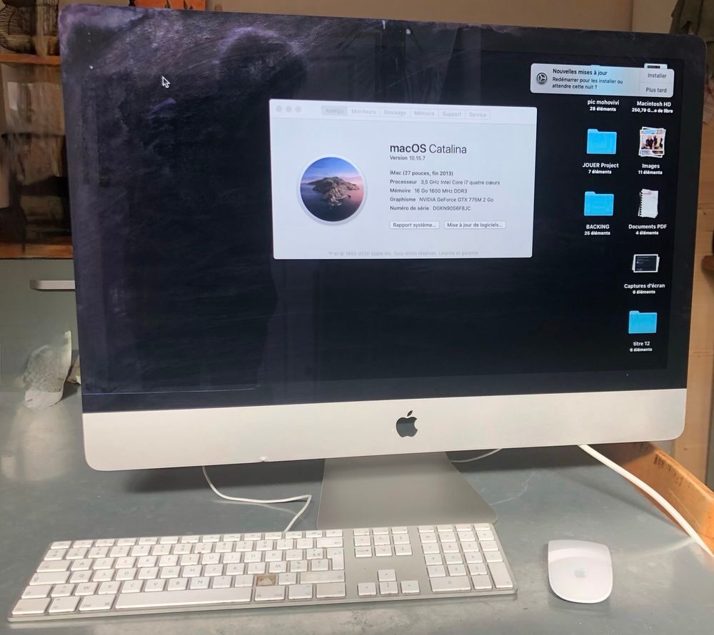  IMAC 27 POUCES fin 2013 bon &eacute;tat
Matériel informatique