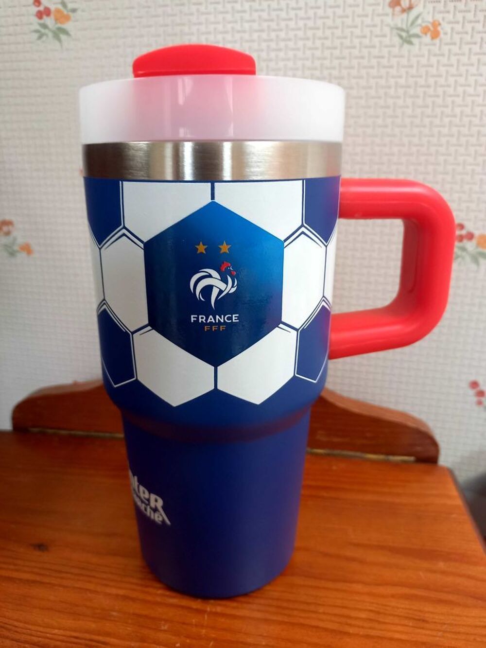 Mug isotherme aux couleurs de l'Equipe de France 
