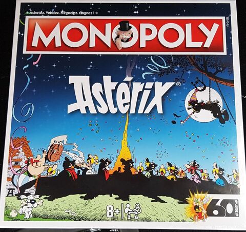 Jeu Monopoly édité pour les 60 ans d'Astérix. 45 Châteauneuf (42)