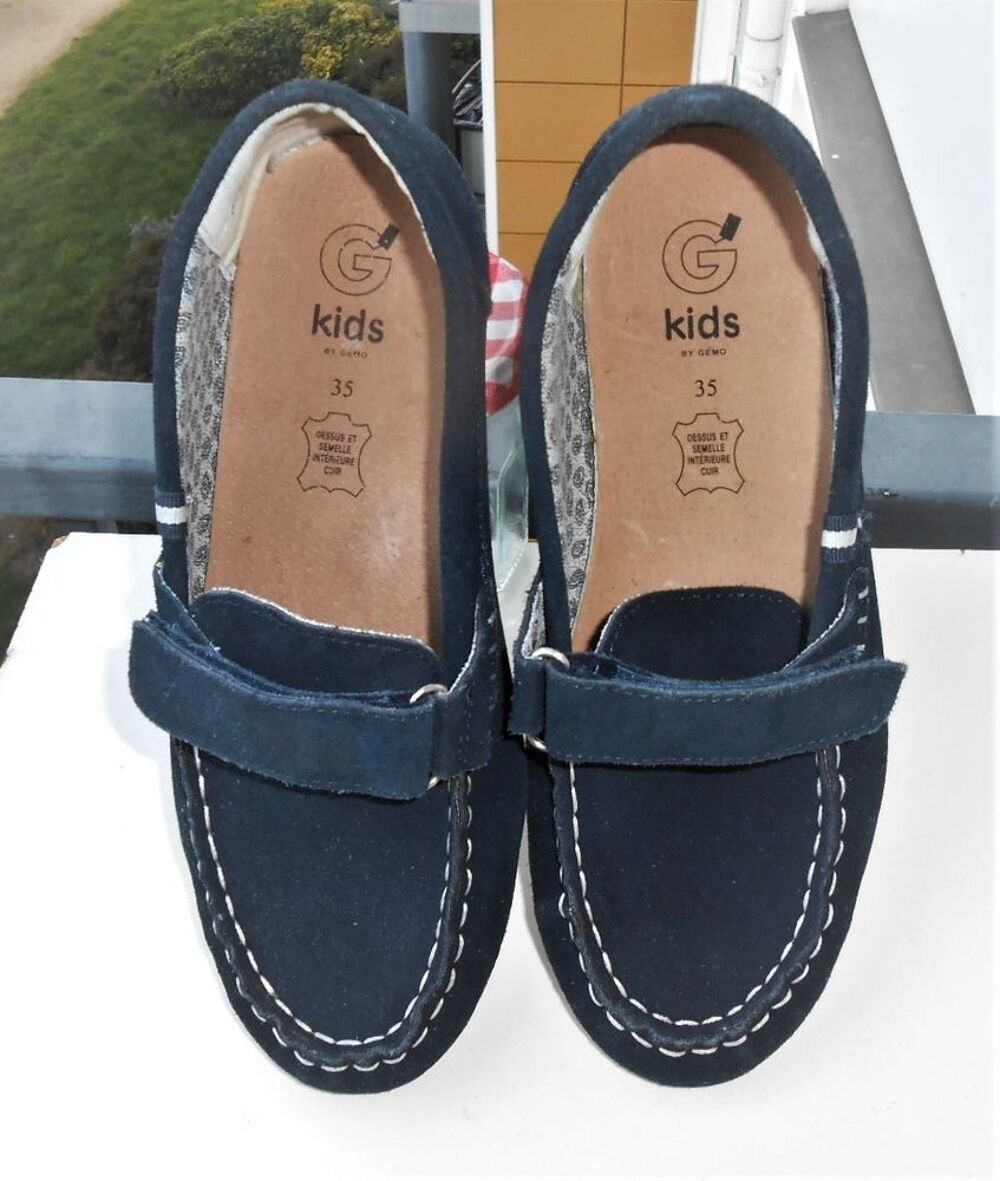 paire de mocassins en CUIR - bleu marine Chaussures