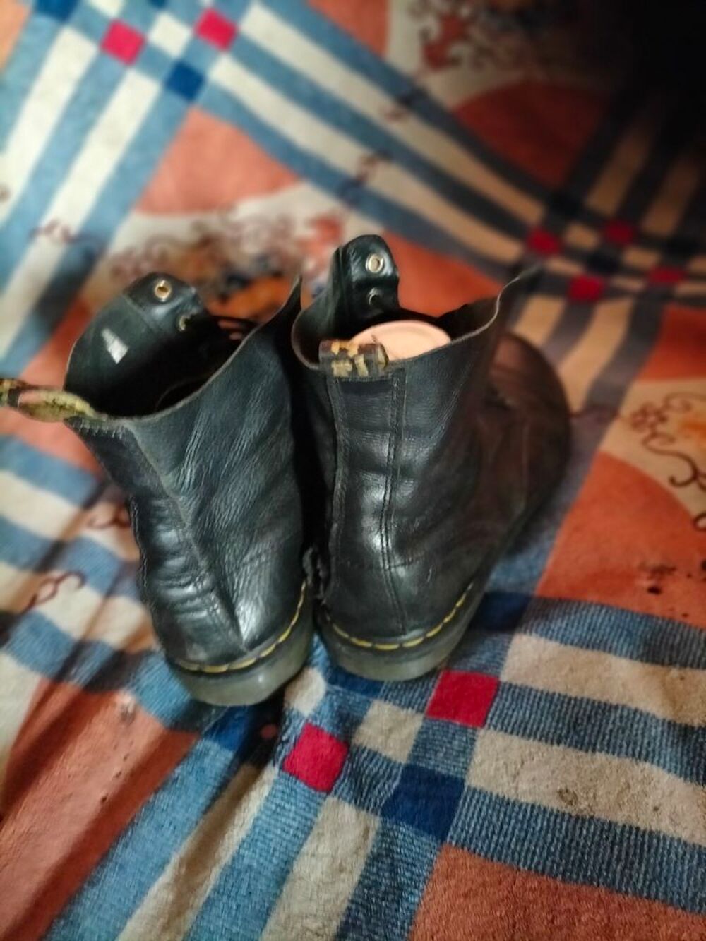 Boots a lacets cuir Martens airwair pointure 41 bon &eacute;tat Chaussures