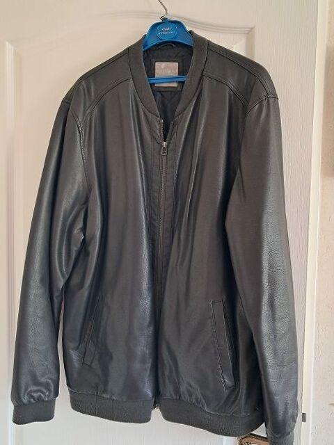 Veste homme hiver Simili cuir 3XXL mode automne froid 29 F�ves (57)