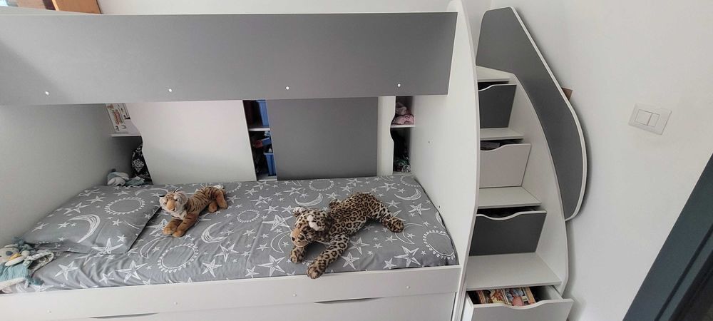 chambre enfant lit superposer avec escalier Mobilier enfants