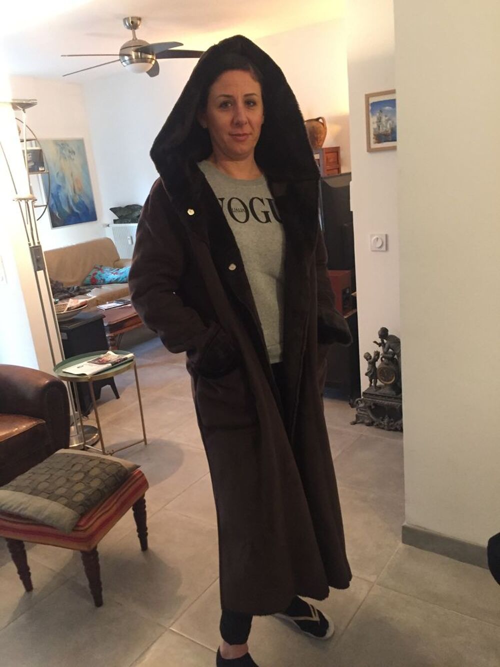Manteau femme marron Vêtements