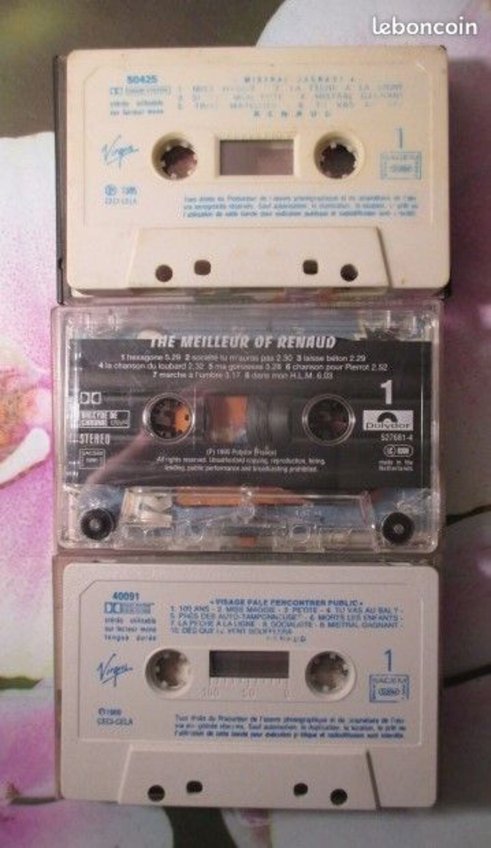 Cassettes audio Renaud CD et vinyles