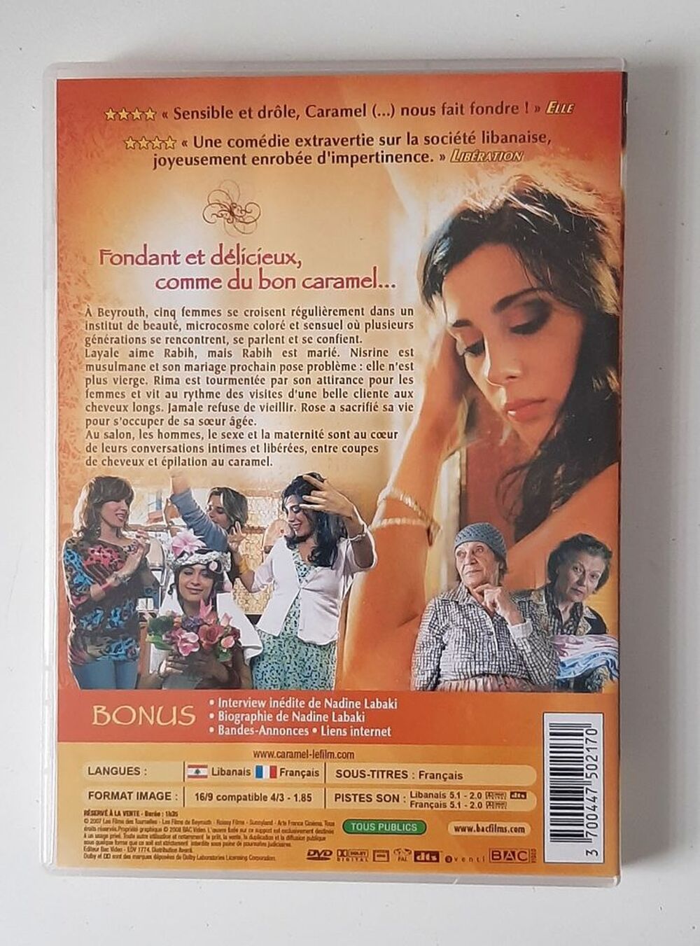 Caramel ? Film de Nadine Labaki ? DVD ? Tr&egrave;s bon &eacute;tat DVD et blu-ray