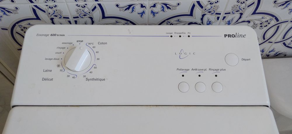 Lave linge top blanc proline pw650tlw Electroménager
