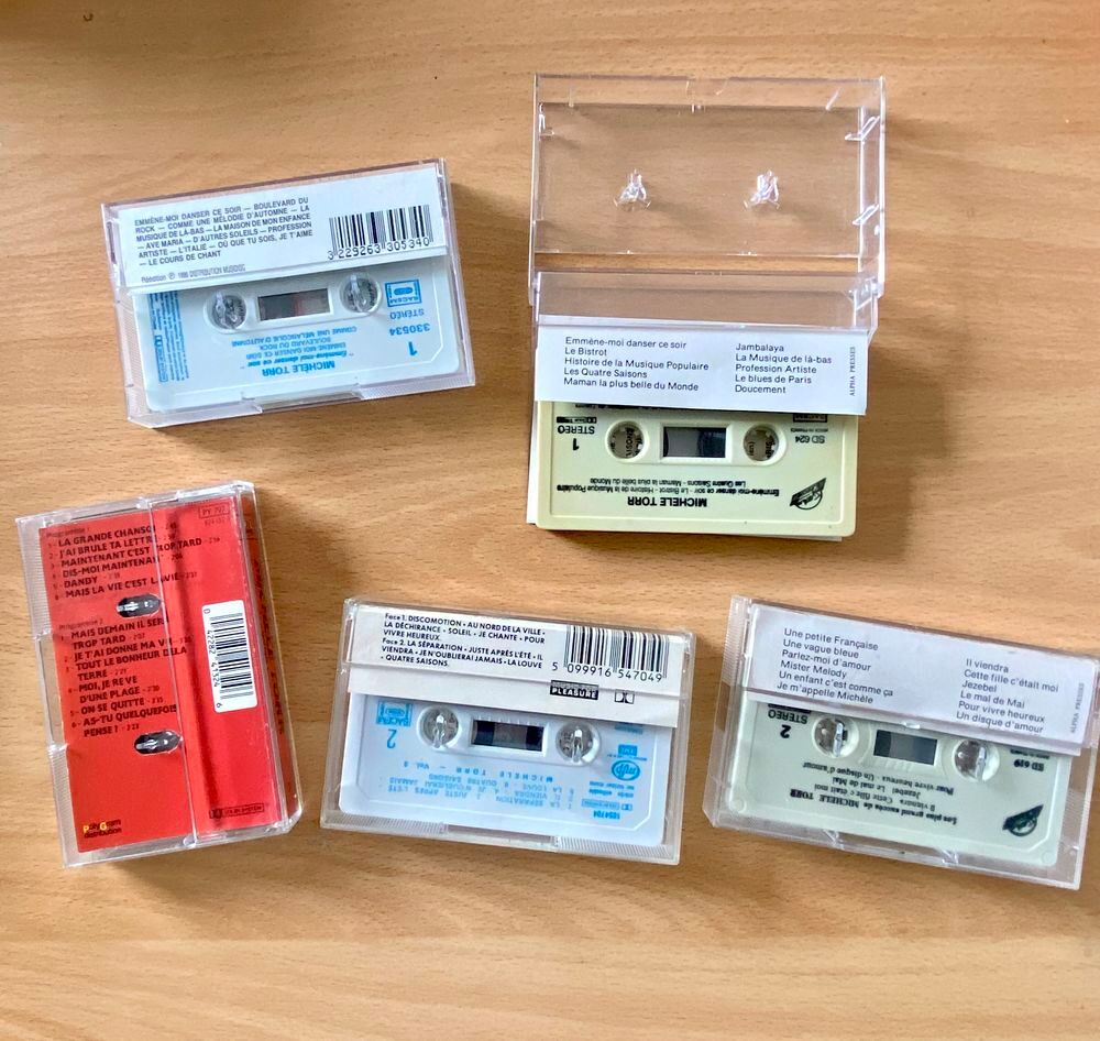 5 cassettes&nbsp;de Mich&egrave;le Torr CD et vinyles