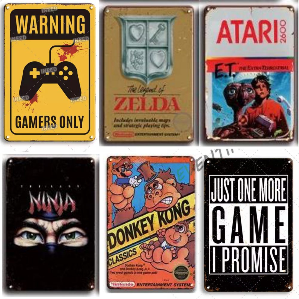 PLAQUES D&Eacute;CO VINTAGE en M&eacute;tal ? MARIO - COLLECTOR 