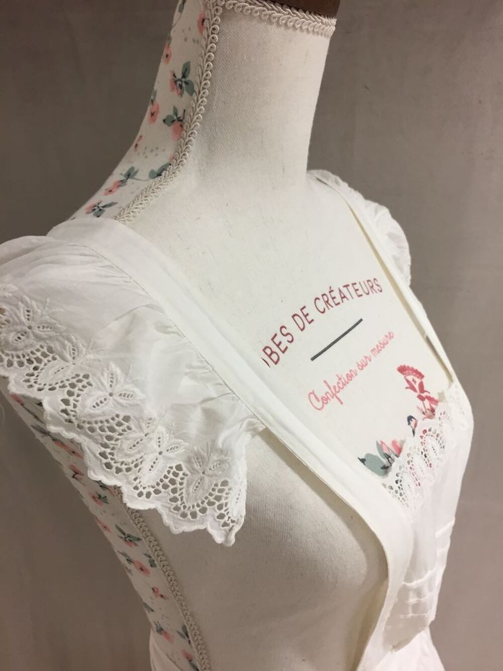Tablier Ancien de service Sexy Vintage 1900 Coton&amp;Dentelle Vêtements