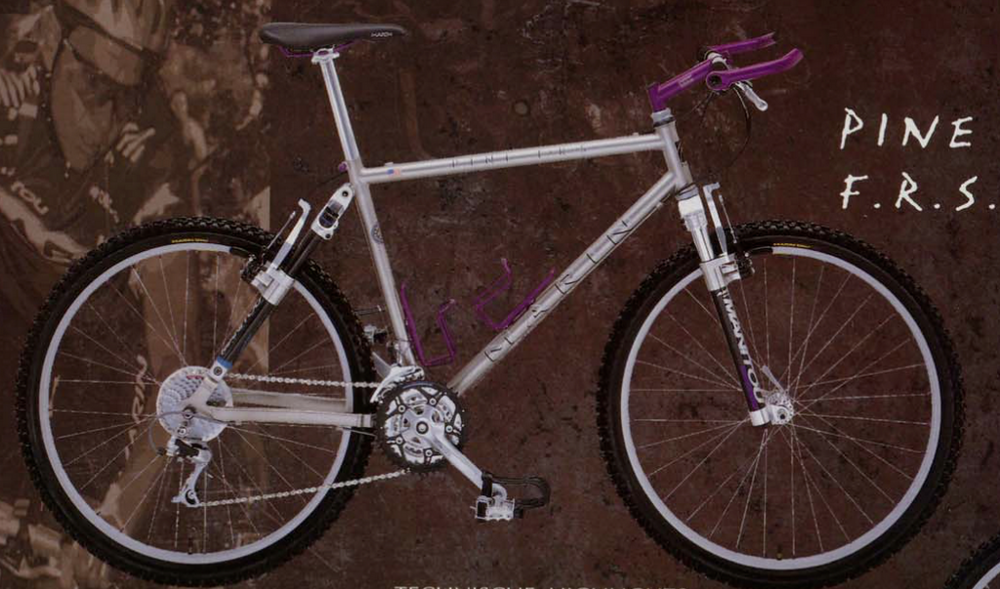 VTT vintage Marin Pine FRS, suspension Manitou 3 Vélos