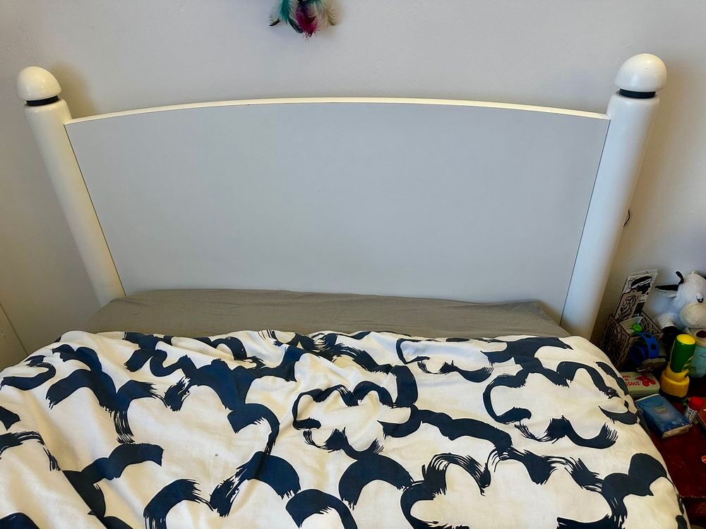 Lit Gautier 90x200 + sommier &agrave; lattes Meubles