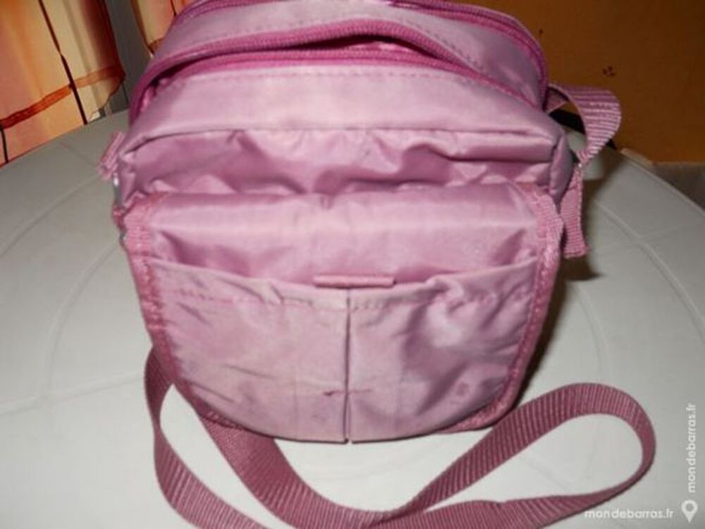Pochette bandoulli&egrave;re vieux rose Maroquinerie