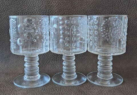 lot de 3 verres à liqueur Oiva Toikka série Flora Mauguio-Carnon-Plage (34)