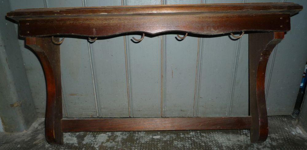 &Eacute;tag&egrave;re porte casseroles en bois massif Décoration