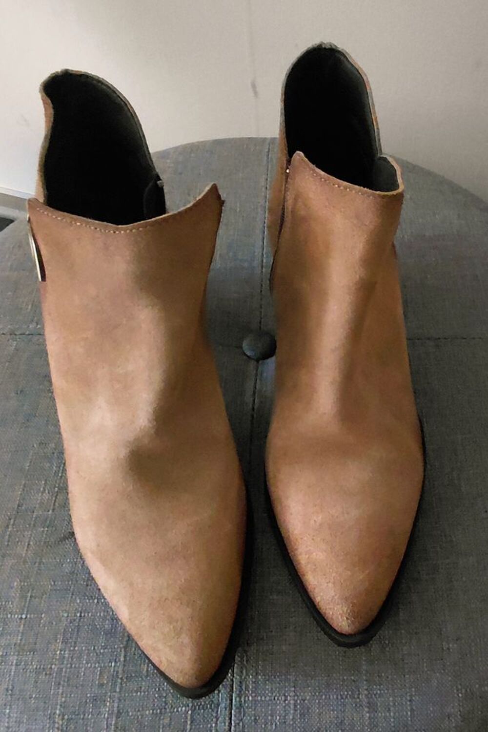 bottines seaside p 40 daim beige neuves Chaussures