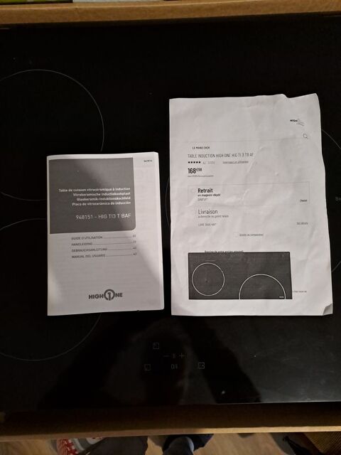 Plaque de cuisson induction HIGH ONE IH 3 TB 007C Rungis (94)