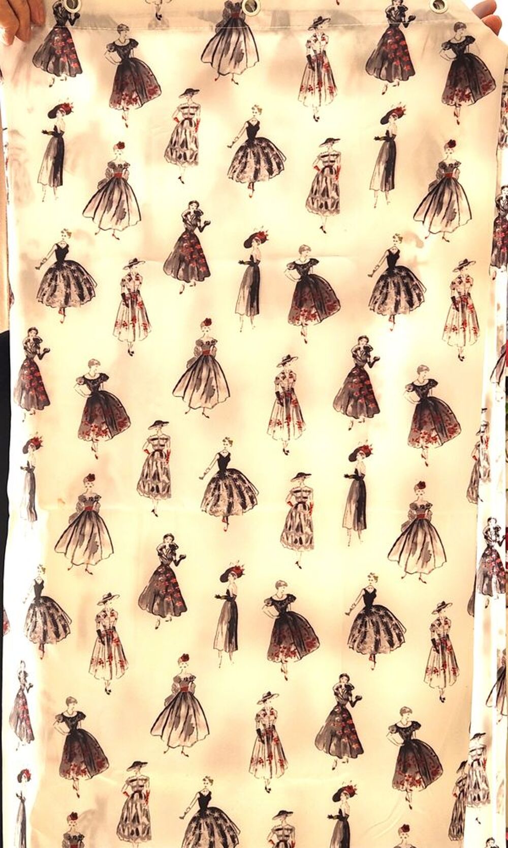 Rideau de douche avec jolies motifs Décoration